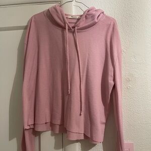 Pink waffle hoodie